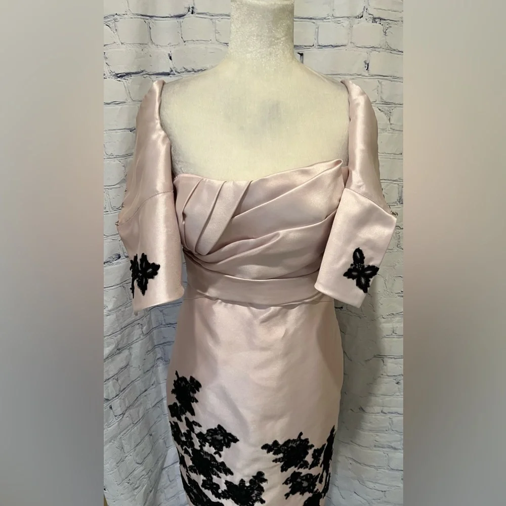 LOVE  -  Pink Strapless Empire Waist Dress w/built-in padded bra-  Size 12 - Picture 2 of 12